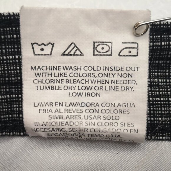 Lee All Day Pant Ladies Size 12 Medium Straight Legs Dark Grey Plaid Pants - Picture 5 of 14